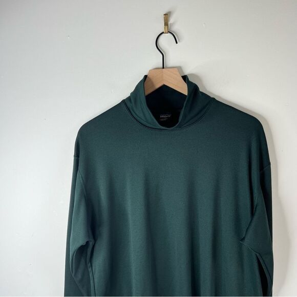 Patagonia Green Capilene Turtleneck Base Layer Long Sleeve size XL - Picture 2 of 10
